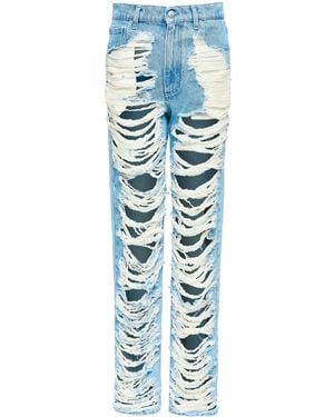 MM6 by Maison Martin Margiela ダメージ ジーンズ - ブルー