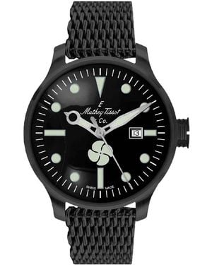 Mathey-Tissot Elica Mesh-Strap 43Mm Watch - Black