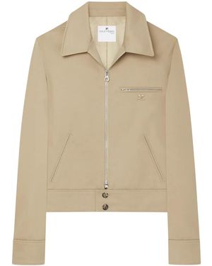 Courreges Zip-Up Jacket - Natural
