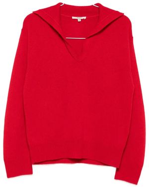 Barena Spread-Collar Jumper - Red