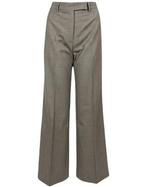 Seventy Pressed-Crease Wide-Leg Pants - Gray