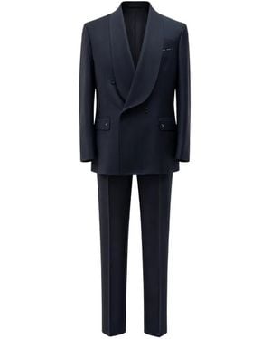 Franzese Collection Montecarlo Casino Herringbone Suit - Blue