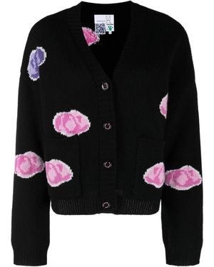 Natasha Zinko Cardigan Con Scollo A V - Nero