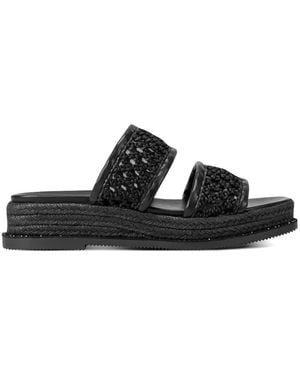 DKNY Brucian Platform Espadrilles - Black