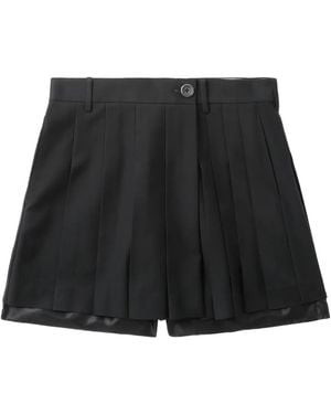Helmut Lang プリーツ ラップスコート - ブラック