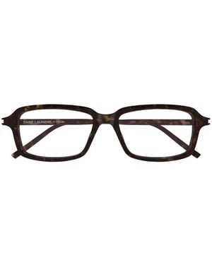 Saint Laurent Eckige Brille - Schwarz
