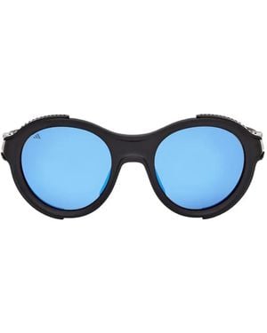 adidas Akrion Rnd Round-Frame Side-Shield Sunglasses - Blue