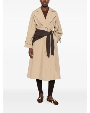 Weekend by Maxmara Trench Wkdfatto À Taille Ceinturée - Natural