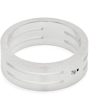 Le Gramme La 7G Perforated Ring - White