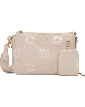 Joop! Mosaico Jasmina Monogram-Pattern Shoulder Bag - Natural