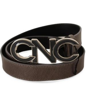 CoSTUME NATIONAL Ceinture À Plaque Logo - Black