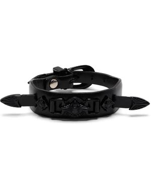 Toga Double Buckle Bangle Bracelet in Black | Lyst Toga Double Buckle Bangle Bracelet in Black | Lyst