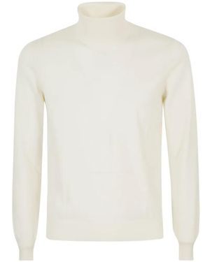Tagliatore Miles Roll-Neck Sweater - White