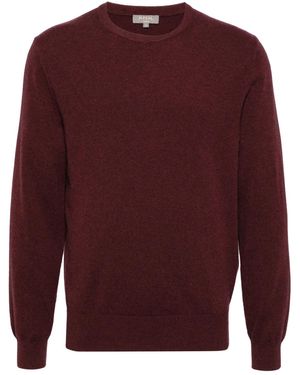 N.Peal Cashmere Oxford Round Neck Sweater - Red