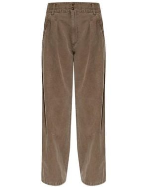 Isabel Marant Nadine Pleated Trousers - Brown