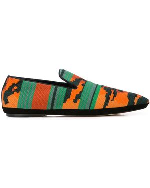 Loewe Tiger Woven Slippers - Orange