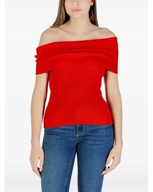 ONLY Off-Shoulder Top - Red