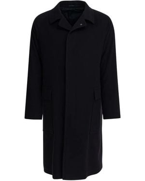 Tagliatore Wool-blend single-breasted coat - Schwarz
