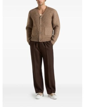Manière De Voir Aldo V-Neck Cardigan - Brown