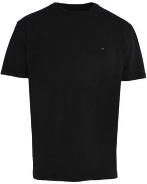 Luigi Borrelli Napoli Logo-embroidered Cotton T-shirt - ブラック
