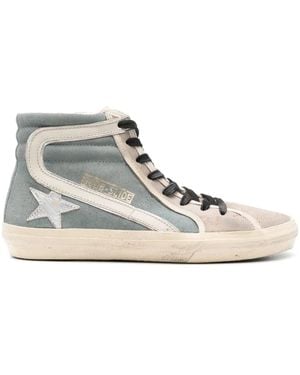 Golden Goose Slide Suede Trainers - White