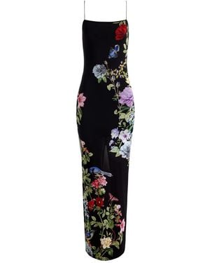 Alice + Olivia Floral-Print Maxi Dress - Black