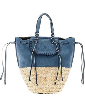 CUBA LAB Bolero Top-Handle Tote Bag - Blue