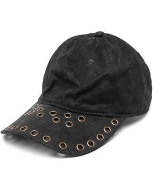 P.L.N. Eyelet Cap - Black