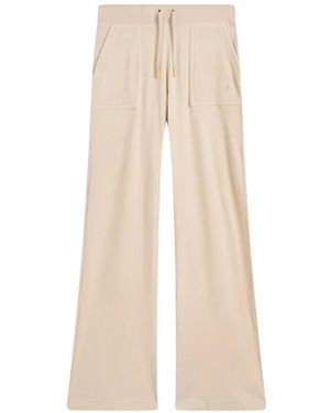 Juicy Couture Low-Rise Track Trousers - Natural