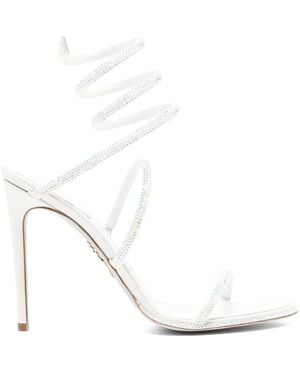 Rene Caovilla 120Mm Cleo Sandals - White