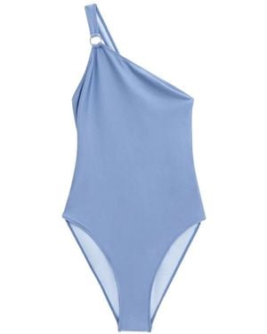 Filippa K Maillot De Bain À Encolure Asymétrique - Bleu