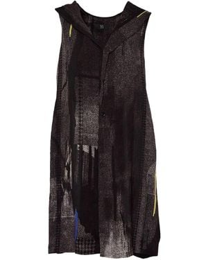 Y's Yohji Yamamoto Hooded Sleeveless Top - Black