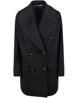 Tagliatore Lillian Double-Breasted Wool Coat - Blue