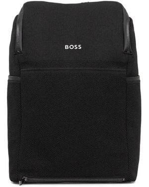 BOSS Mochila con cremallera - Negro