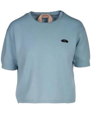 N°21 Jersey Con Cuello Redondo - Azul