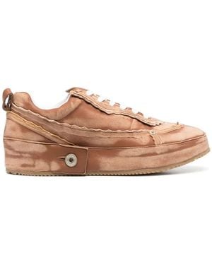 Loewe Sneakers Mit Patchwork-Detail - Braun