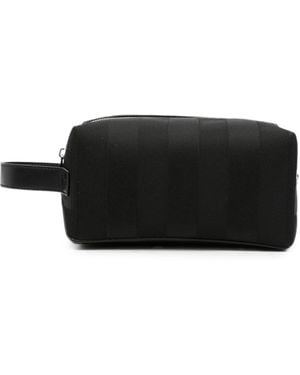 Fendi Neceser Con Placa Del Logo - Negro