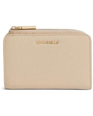 Coccinelle Logo-Appliqué Wallet - Natural