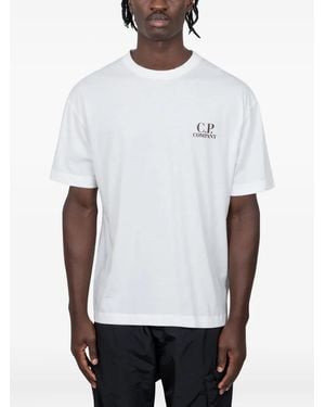 C.P. Company Logo Detail T-Shirt - White