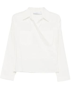 IRO Hemd mit Wickeltasche - Weiß
