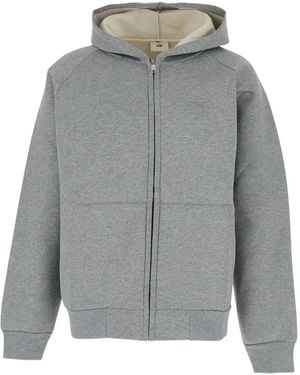 Autry Structured Active Hoodie With Front Zipper - Grey