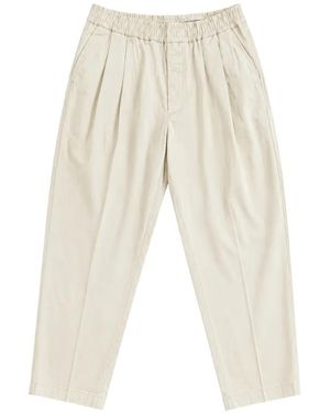 BE ABLE Pleated Elasticated Pants - White