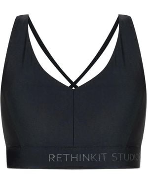 Rethinkit Studios Top sin mangas con espalda cruzada - Negro
