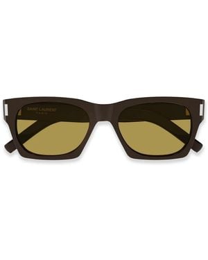 Saint Laurent Square-Frame Sunglasses - Brown