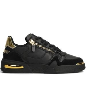 Giuseppe Zanotti Sneakers mit Reißverschlussdetail - Schwarz