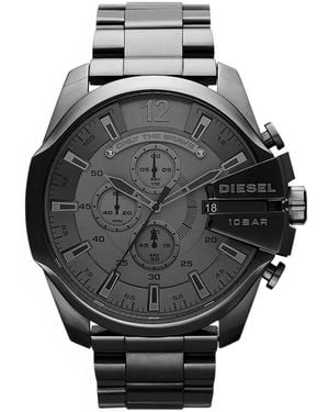 DIESEL Mega Chief Watch With Plating - Gray