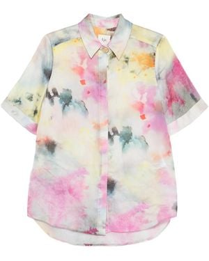 Aje. Adina Floral-Print Shirt - Pink