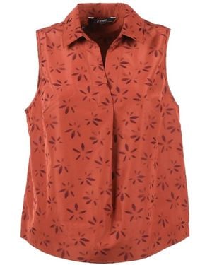 K-Way Jacquard Top - Red