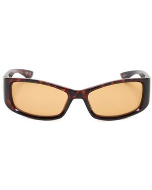 Le Specs Du Jour Rectangle-Frame Sunglasses - Natural