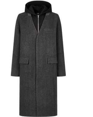 Studio Tomboy X Herringbone Hooded Coat - Black